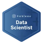 Tableau digital badge awarded to N. Furlan for advanced role-based skills as a Tableau Data Scientist, focusing on predictive analytics and modelling.
